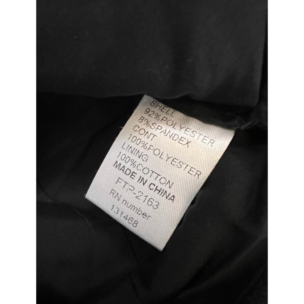 FATE Revolve Black Fringe Trim Faux Suede Asymmetrical Zip Lightweight Jacket S - Picture 10 of 10